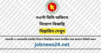 Naogaon DC Office Job Circular 2024